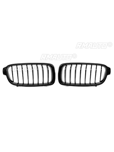 Paire de grilles de calandre avant 3 couleurs noir carbone mat brillant pour BMW Série 3 F30 F31 F35 F80 2012 2013 2014 2015-2018 Grilles de course - Product Image 4