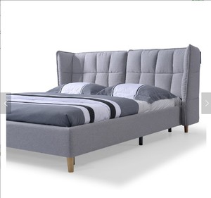 Moderno muebles de dormitorio conjunto nórdico de cama de tela de camas/<span class=keywords><strong>el</strong></span> último diseño marco de madera cama doble - Product Image 5