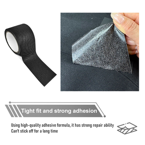 Ruban de réparation de tissu Non tissé en polyester acrylique noir pour auvent bâche tente <span class=keywords><strong>voile</strong></span> et couverture de bateau Patch de réparation extérieur - Product Image 3