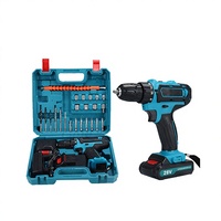 Kit d'outils de perceuse sans fil 36V portable, perceuse électrique à vitesse variable, tournevis sans fil à batterie