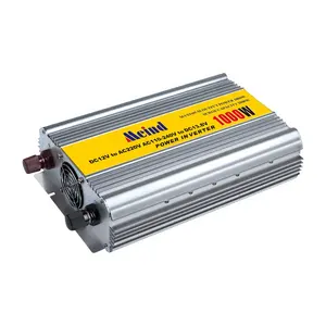 1000W continuous 2000w peak output power inverter DC 12V to AC 110V adapter with 2 AC outlets and battery charger
