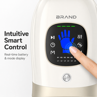 Masseur de main intelligent électrique vibrant sans fil chauffant à compression d'air portable pour l'arthrite des doigts avec chaleur Corée