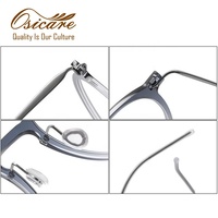 Monture de lunettes optiques mixte pour hommes et femmes, en nylon ultra-léger, plastique OEM, titane Lindbergh, de marque de créateur