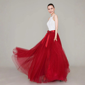 Jupe fendue en maille pour femmes Polyester/rayonne acteur scène Performance Costume princesse <span class=keywords><strong>Tutu</strong></span> Photo Studio photographie vêtements - Product Image 3