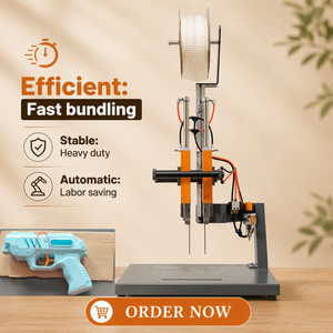 Machine à étiqueter pneumatique à double tête Booster, espacement des aiguilles réglable de 10 à 188 mm, pour jouets, vaisselle, quincaillerie, emballage - Product Image 5