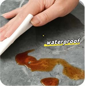 Película Decorativa Autoadhesiva de PVC con Diseño de Azulejos de Cerámica, Efecto Mármol <span class=keywords><strong>Dorado</strong></span> Brillante, <span class=keywords><strong>para</strong></span> Cocina y Paredes Exteriores de Apartamentos - Product Image 4