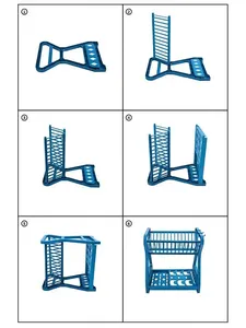 Kitchen Double-layer Plastic Drain Dish Rack Storage Organizer Durable Multifunctional - Product Image 6