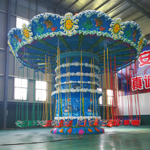 30 sièges en fibre de verre et en acier Ocean Flying Chair Outdoor Amusement Park Rides pour un usage commercial - Product Image 6