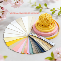 Bande de chant PVC couleur unie mate, surface solide sans brillance, mobilier moderne minimaliste, écologique, résistant à l'eau
