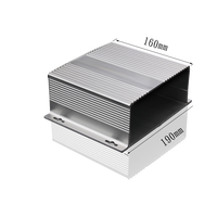 Boîtier de dissipateur thermique en aluminium extrudé sur mesure, usiné CNC, pour projet électronique PCB, avec pliage et soudage