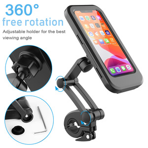 Support de téléphone pour guidon de vélo et moto avec écran tactile, étanche IPX4, en matériau ABS, pour la conduite - Product Image 5