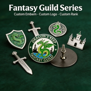 Pièce de jeu de table de collection personnalisée en émail dur plaqué argent, avec <span class=keywords><strong>dragon</strong></span> ailé vert UV et motif de <span class=keywords><strong>la</strong></span> Forteresse <span class=keywords><strong>du</strong></span> Château, thème fantastique, à visser - Product Image 4