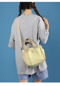 <span class=keywords><strong>Borsa</strong></span> di tela da donna a <span class=keywords><strong>tracolla</strong></span> da donna <span class=keywords><strong>borsa</strong></span> bento da lavoro ufficio lunch box multi scomparto - Product Image 6