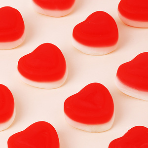 Bonbons gélifiés personnalisés halal en forme de cœur, saveurs de fruits assorties, vente en gros, fabricant de bonbons en vrac - Product Image 1