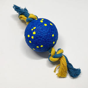 Palla per Cani Ecologica Elastica Resistente ai Morsi Pulisce i Denti con Corda Giocattolo Interattivo per Addestramento Cani di Taglia Grande - Product Image 3