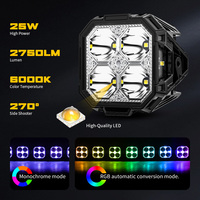 Barre lumineuse RGB tout-terrain 12V 24V la plus récente, 14 22 32 42 pouces, modulaire, connectable, pour toit, modèle F-150