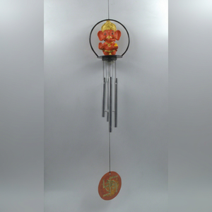 Campana de Viento Ganesh de 90 mm, Material PVC/ABS, Campana Decorativa Moderna para Colgar, Decoración Espiritual Feng Shui para el Hogar y la Oficina - Product Image 1