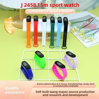 2026 Sentuhan Mode Sederhana dan Segar, Gelang Warna-warni Layar Sentuh LED Digital, Jam Tangan Elektronik Ramah Lingkungan Unisex Wanita Pria Anak-anak