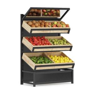 Exhibidor de Frutas Personalizado <span class=keywords><strong>Heda</strong></span> OEM/ODM para Tienda, Exhibidor Comercial para Supermercado, Exhibidor de Frutas y Verduras para Estante - Product Image 1