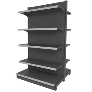Double-Sided Steel Gondola Shelf for Supermarket and Convenience Store Convenient Display Combined Storage Rack for <strong>Small</strong> <strong>Shops</strong> - Product Image 4