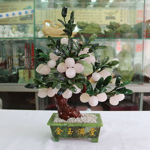 <span class=keywords><strong>Arbre</strong></span> de bonsaï en Jade <span class=keywords><strong>rose</strong></span>, artisanat décoratif, arbres de pierres précieuses en jade pour la décoration de la maison et <span class=keywords><strong>du</strong></span> bureau - Product Image 5