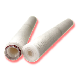 Cartucho de filtro de sedimentos plisado de membrana de microporos PES de 20 pulgadas, 0,1/0,5/5/10 micras para sistema de agua Ro - Product Image 3