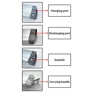 แบตเตอรี่ลิเธียมไอออนแบบ Deep Cycle ชาร์จได้ 48V สำหรับติดตั้งท้ายจักรยาน 10Ah/15Ah/20Ah สำหรับจักรยานไฟฟ้า 350W/500W - Product Image 4