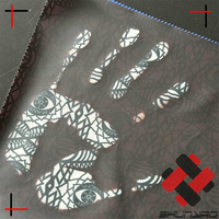 Tissu thermochromique imprimé à 28 degrés, en polyester, enduit PU et imperméable, pour veste
