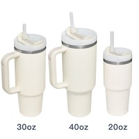 2024 RTS versi kedua 40oz Tumbler dengan pegangan tahan bocor tutup 12 warna petualangan luar ruangan perjalanan luar ruangan