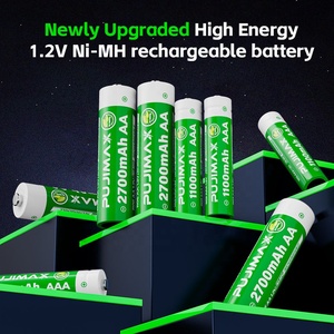 PUJIMAX Yüksek Kapasiteli Ni-MH AA 2700mAh 1.2V Nikel Metal Hidrit Şarj Edilebilir Pil Hücreleri 2'li Paket Blister Kart - Product Image 2