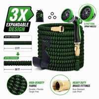 Tuyau d'arrosage extensible magique, flexible, haute pression, avec pistolet pulvérisateur pour l'irrigation des pelouses et des patios