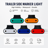 Feux latéraux LED ENSAITE pour camion, nouveau modèle DH-067B avec base en caoutchouc, support de réflecteur intégré, montage sur support, lampes latérales pour remorque