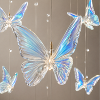 Lustre en verre coloré sur mesure, grande installation suspendue pour hall d'hôtel de luxe, villa, atrium, escalier, éclairage intérieur