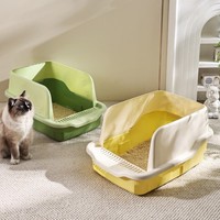 Bac à litière pour chat extra-large anti-éclaboussures, directement de l'usine, avec des côtés hauts, entièrement fermé ou semi-fermé, pour chats d'intérieur