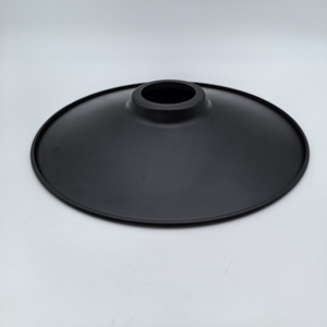 22cm di diametro <span class=keywords><strong>nero</strong></span> ferro <span class=keywords><strong>metallo</strong></span> <span class=keywords><strong>paralume</strong></span> in stile industriale apparecchi di illuminazione per uso interno <span class=keywords><strong>metallo</strong></span> copertura lampada in ferro luci a sospensione - Product Image 2