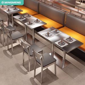 Nouveaux arrivages Ensembles de restaurant au design moderne Table et chaises de café Mobilier de restaurant Banquette de café Banc de banquette Siège de canapé - Product Image 2