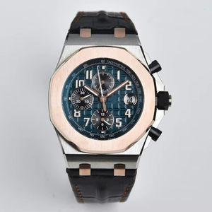 Orologio Meccanico di Lusso 42mm in Oro Rosa con Movimento ETA 3126, Qualità Superiore Fabbrica <span class=keywords><strong>APF</strong></span>, Cronografo Multifunzione con Cinturino in Acciaio - Product Image 1