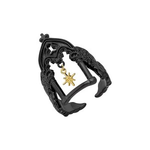 แหวน<span class=keywords><strong>ปราสาท</strong></span>จีนโบราณแหวนรูปนางฟ้าประดับอัญมณีคุณภาพสูงสไตล์ยุโรปอเมริกันย้อนยุคมีปีกที่หายไปชุบโรเดียม - Product Image 5