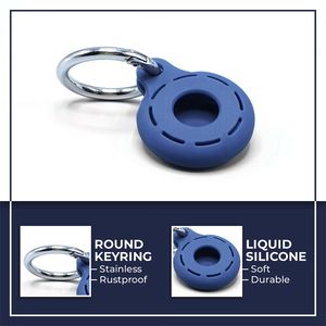 Funda de silicona para coche, llavero y rastreador de mascotas lavable, a prueba de golpes y larga duración para Apple <span class=keywords><strong>Airtag</strong></span>, paquete de <span class=keywords><strong>4</strong></span> Uds. - Product Image 2
