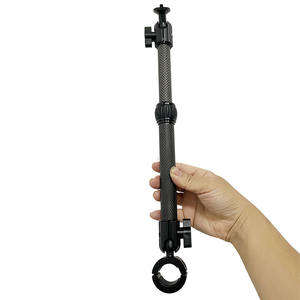 Adaptateur universel de boule de montage de caméra à 14 vis en aluminium avec <span class=keywords><strong>bras</strong></span> télescopique en fibre de carbone pour support de téléphone guidon vélo - Product Image 2
