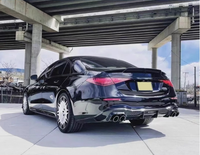 Kit bodi kualitas tinggi untuk mercedes-benz s-class W223 Diffuser, suku cadang mobil serat karbon Tuyere Auto bibir depan gaya B Upgrade