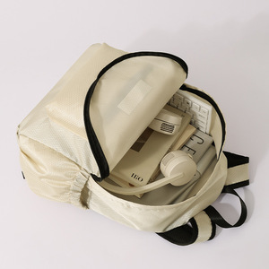 Beilian Foldable <b>Backpack</b> 18 In Ultralight Travel Portable Outdoor Hiking Leisure Schoolbag Unisex Beige - Product Image 3