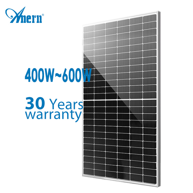 Anern Manufacturers Solar Panel 500w 550w 1000w  for Solar Power System Home