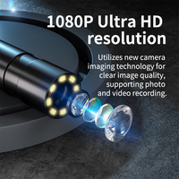 Caméra endoscopique industrielle sans fil Wifi 4K HD, caméra d'inspection portable pour moteur et tuyaux avec écran LCD