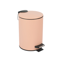 Poubelle à pédale nordique rose au design personnalisé Poubelle à pédale 3L 5L pour l'intérieur