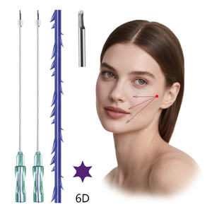 Tıbbi Klinik <span class=keywords><strong>V</strong></span> Hattı Dikenli Cog 6D 21G 38mm Yarım Künt L Kısa Cog Yüz Germe Hilos Tensores İplikleri - Product Image 1