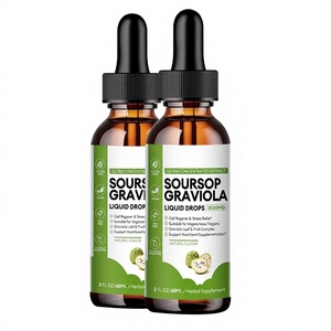 Gouttes buvables de Graviola (Corossol) avec multivitamines, extrait d'huile de graines de Graviola, boisson à base d'algues marines, supplément immunitaire, surgelé - Product Image 4