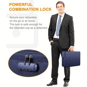Bolsa Organizadora de Documentos Portátil Personalizada para Oficina y Viajes, con 7 Bolsillos, Resistente al Fuego y al Agua - Product Image 4