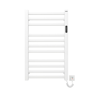 <span class=keywords><strong>Sèche</strong></span>-serviettes électrique en acier doux noir, chauffe-serviettes pour salle de bain - Product Image 5