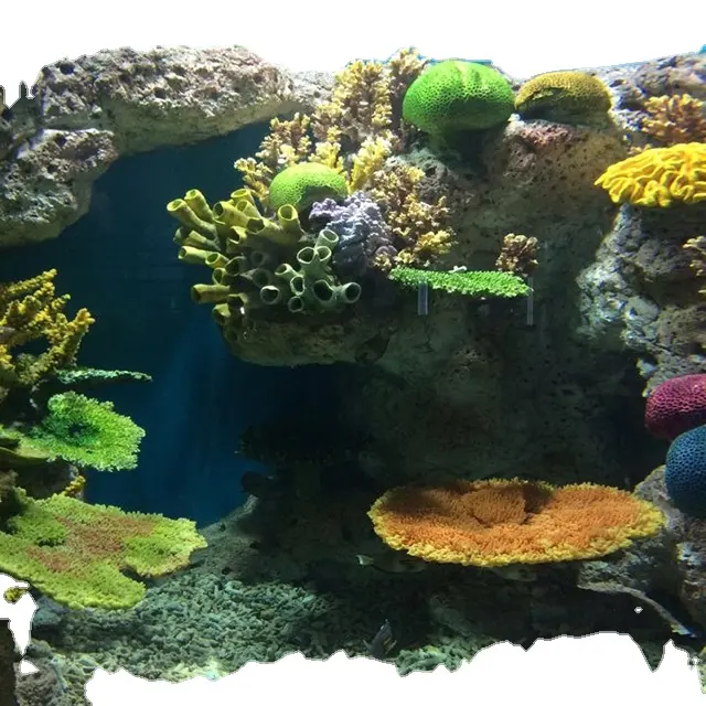 PG acrílico con estilo gran acuario paisajismo No suave cambio de Color insertar s y en directo al por mayor arrecife Artificial de Coral rojo